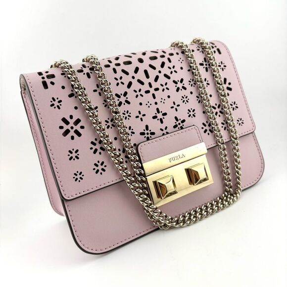 Lilac Furla Shoulder / Crossbody Bag EUC RARE - Picture 14 of 14